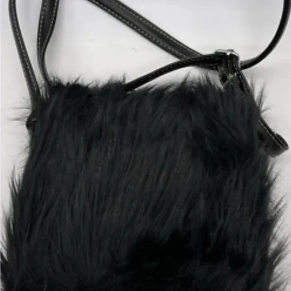 Furcore Plush Purse Black Faux‎ Fur Creature Eyes Grunge Kawaii Horror Monster - Picture 12 of 12